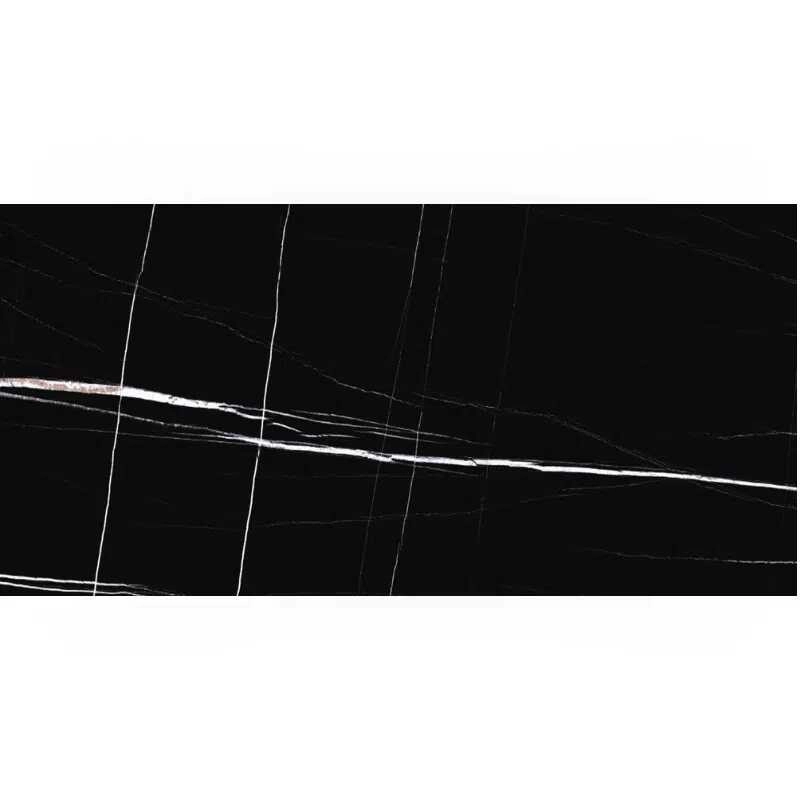 Plăci de porțelan "Agatha" negru lustruit 60x120cm